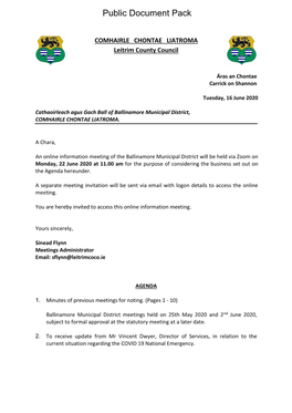 (Public Pack)Agenda Document for Ballinamore Municipal District, 22