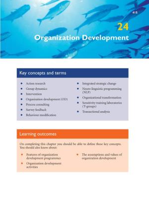 24 Organization Development