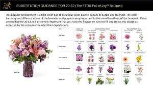 SUBSTITUTION GUIDANCE for 20-S2 (The FTD® Full of Joy™ Bouquet)