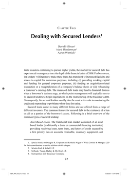 Dealing with Secured Lenders1