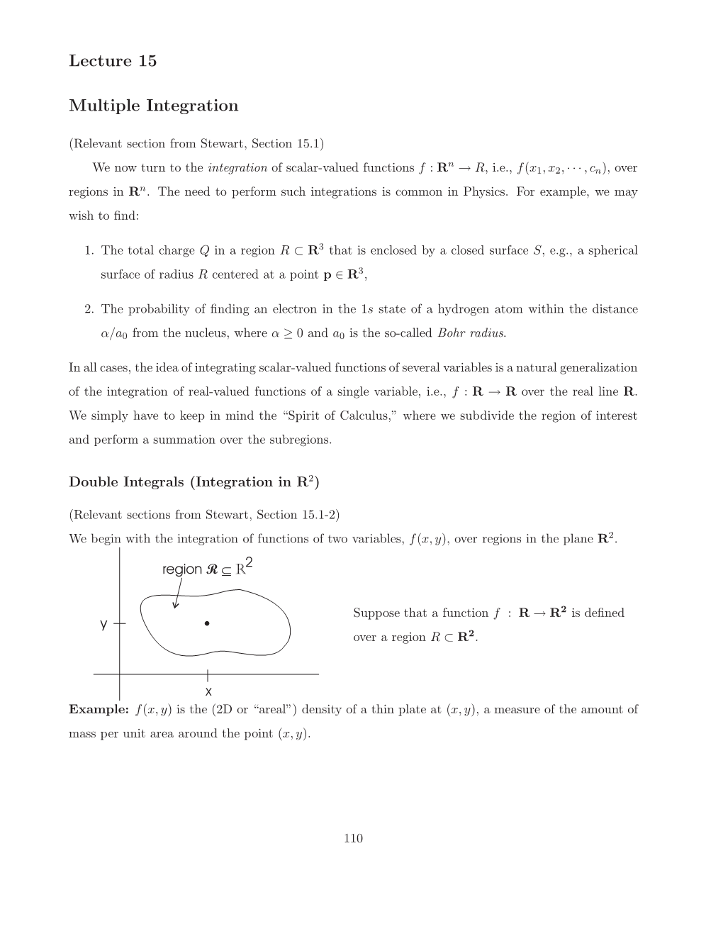 Lecture 15 Multiple Integration