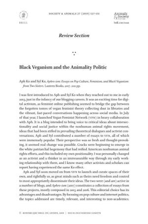 Black Veganism and the Animality Politic