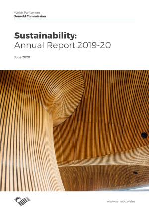 Sustainability: Annual Report 2019-20