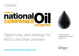Opportunity and Strategy for Nocs and Their Partners