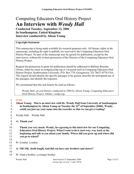 PDF Interview Transcript