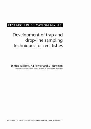 Development of Trap and Drop-Line Sampling Techniques for Reef Fishes