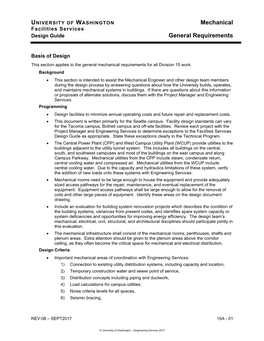 Mechanical General Requirements