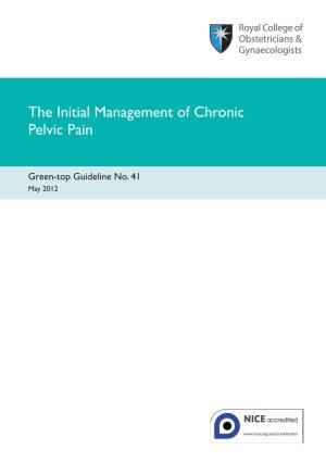 The Initial Management of Chronic Pelvic Pain