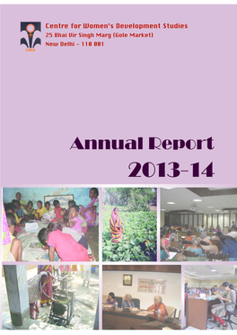 Annual Report 2013-14 CWDS