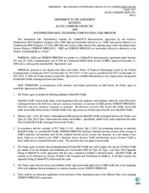 Amendment to the Agreement Between Alltel Communications, Inc