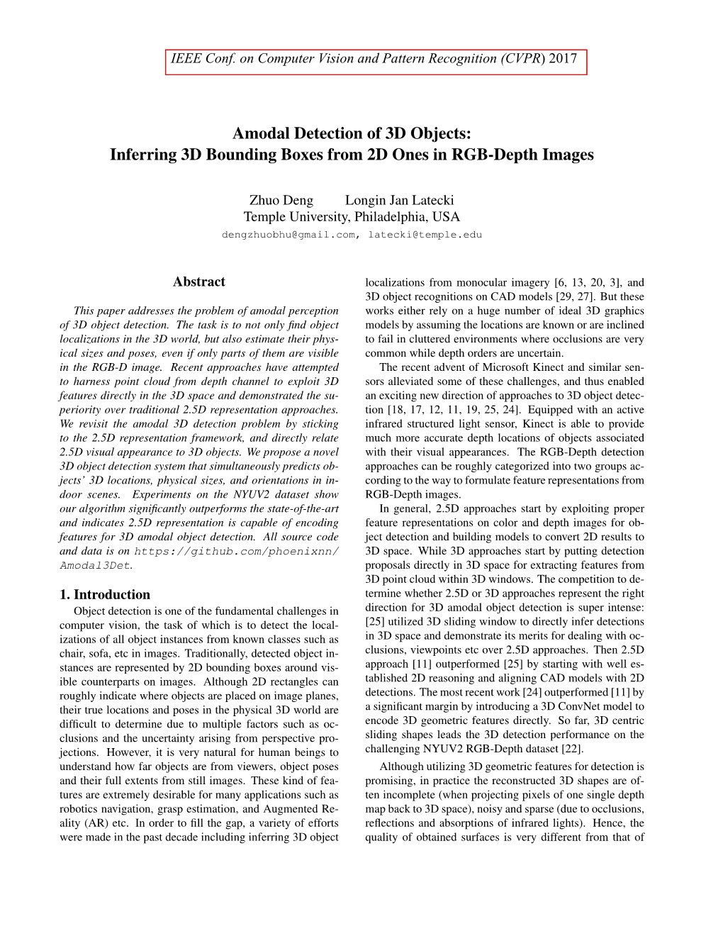 Amodal Detection Of 3D Objects: Inferring 3D Bounding Boxes From 2D ...