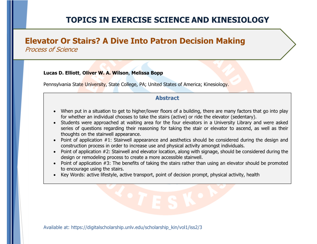 Elevator Or Stairs? a Dive Into Patron Decision Making Process of Science