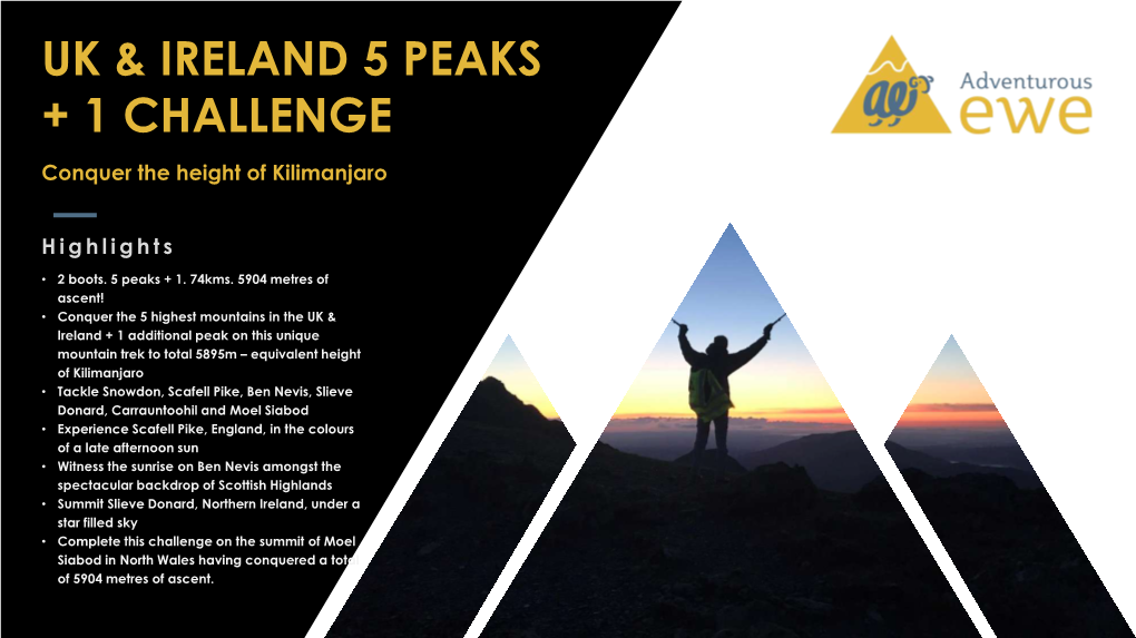 Uk & Ireland 5 Peaks + 1 Challenge