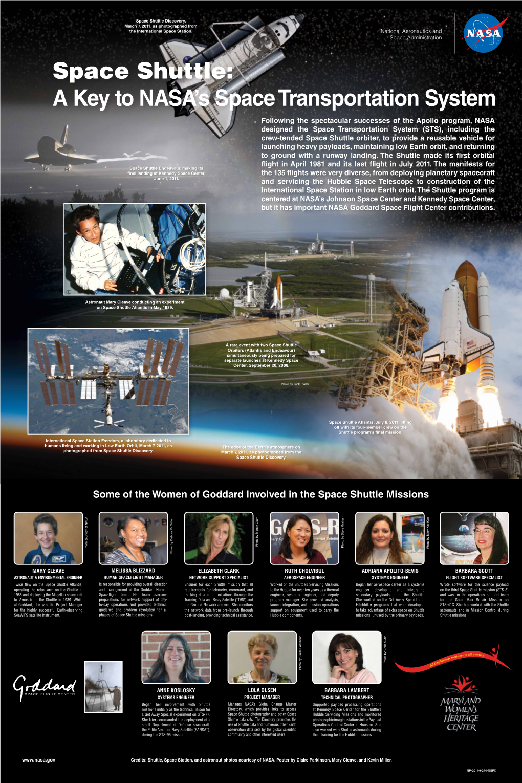 Some of the Women of Goddard Involved in the Space Shuttle