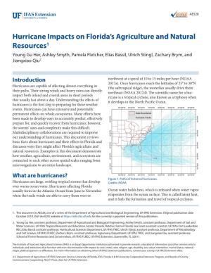 Hurricane Impacts on Florida's Agriculture and Natural Resources1