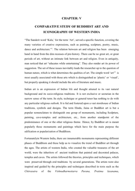 V Comparative Study of Buddhist Art and Iconography of Western India