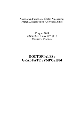 Doctoriales 2013 Littérature V2