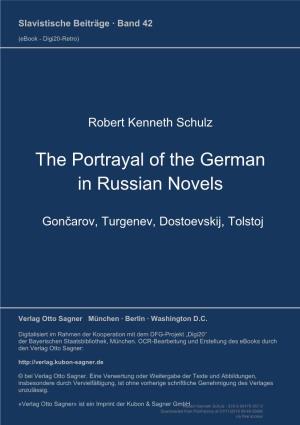 The Portrayal of the German in Russian Novels