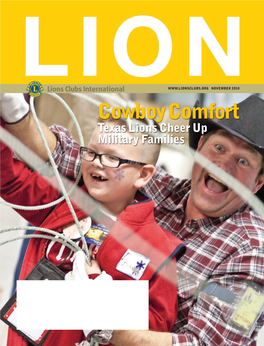 Cowboy Comfort Texas Lions Cheer up Military Families PR Hunger Relief 1P 4C 11/10:Layout 1 9/24/10 11:20 AM Page 1
