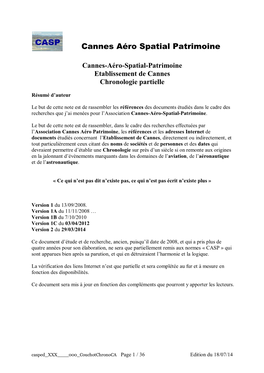 Cannes Aéro Spatial Patrimoine