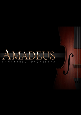 Amadeus Symphonic Orchestra User Guide