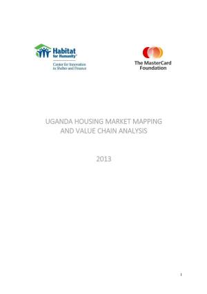 Uganda Housing Market Mapping and Value Chain Analysis