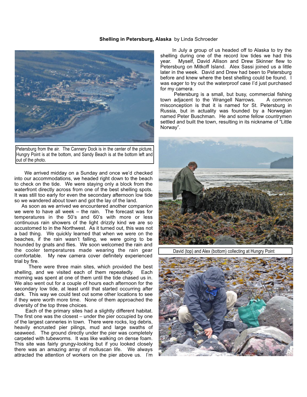 Shelling in Petersburg, Alaska (2009)