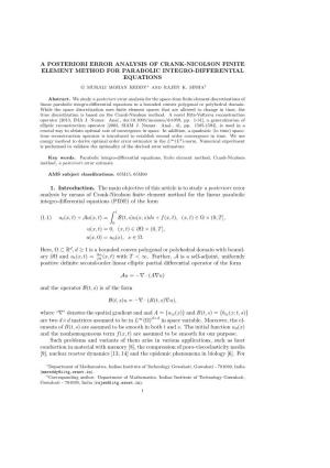 A Posteriori Error Analysis of Crank-Nicolson Finite Element Method for Parabolic Integro-Differential Equations