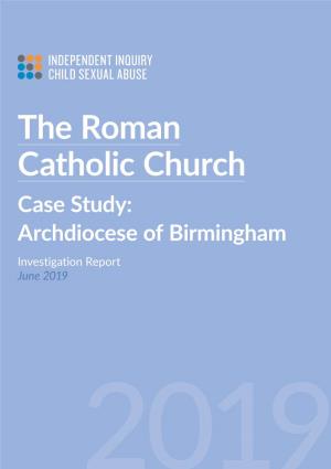 Roman Catholic Church Case Study: Archdiocese of Birmingham