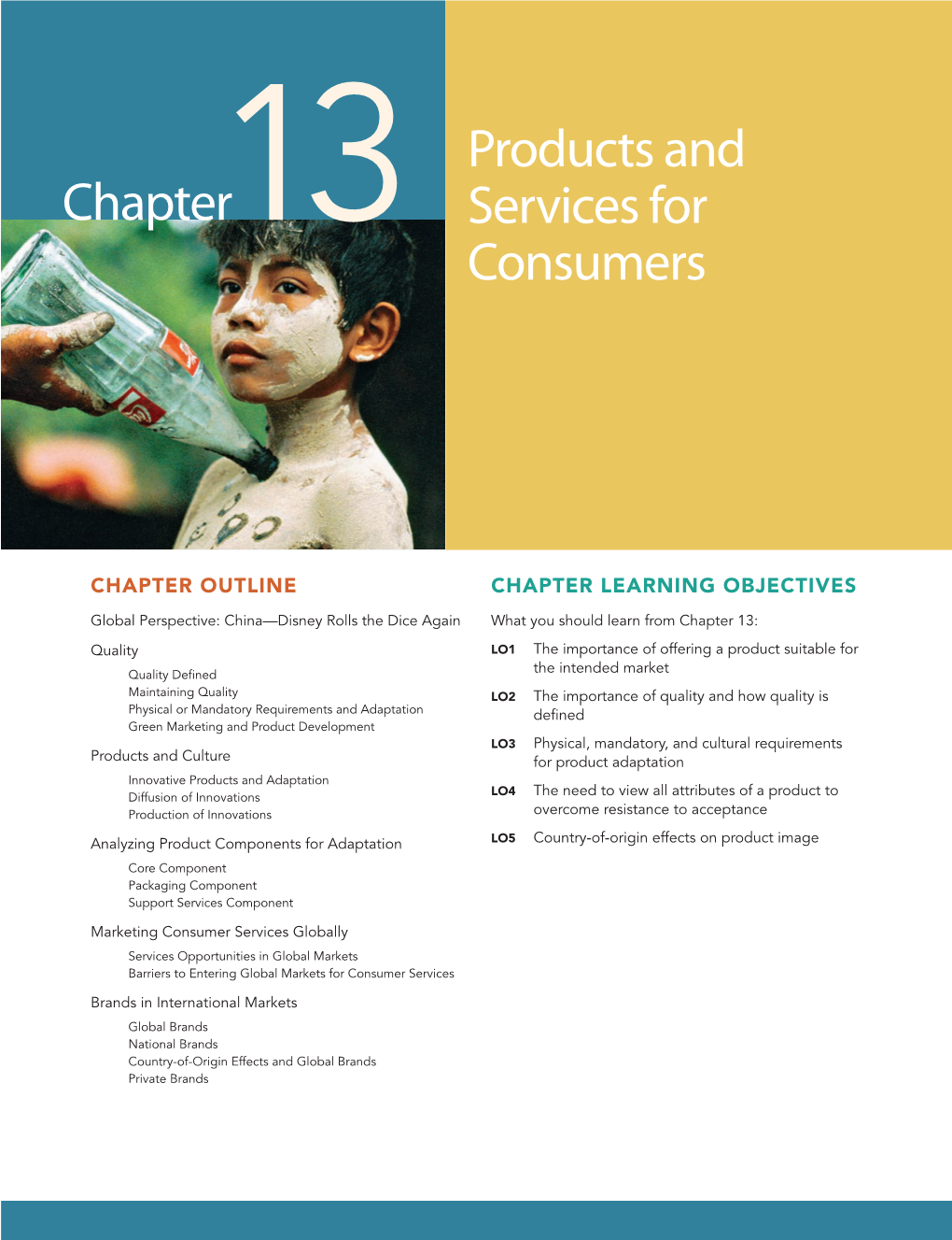 13 Products and Services for Consumers Chapter