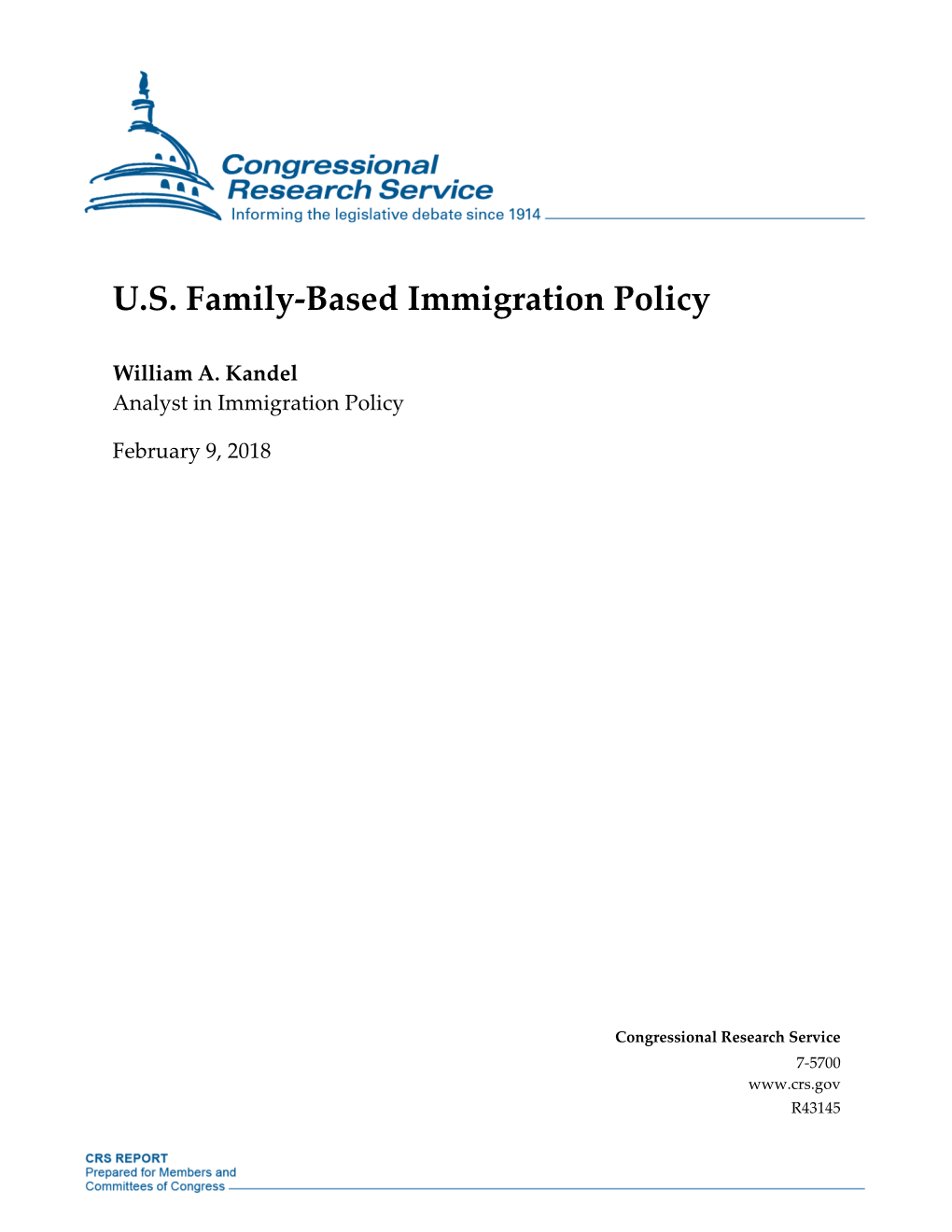 U.S. Family-Based Immigration Policy