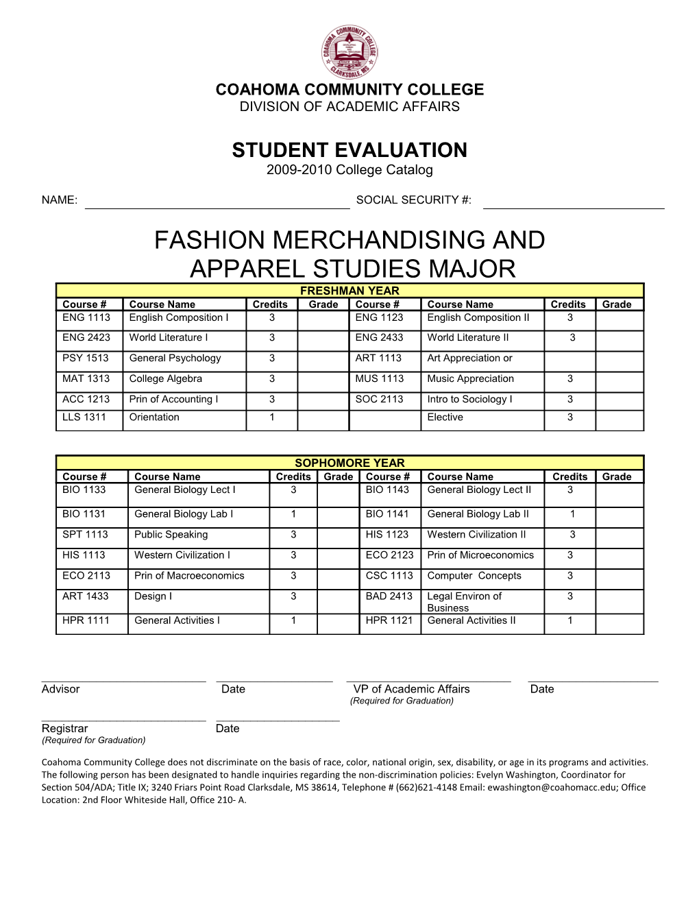 Division of Academic Affairs