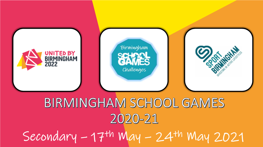 Birmingham School Games 2020-21