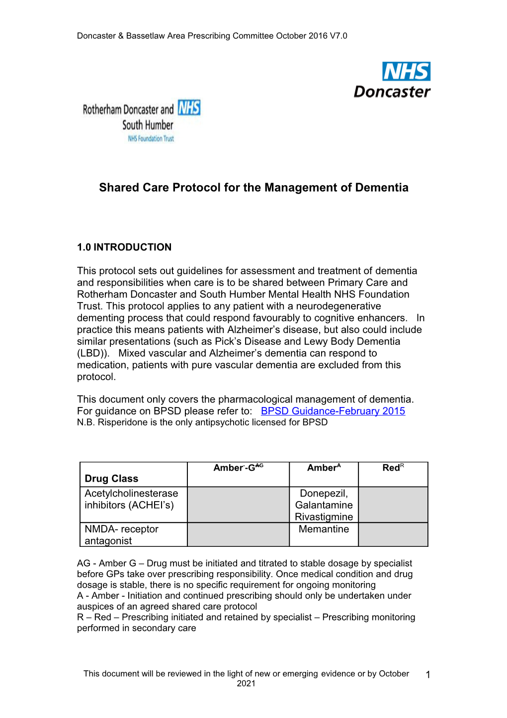 Doncaster Area Prescribing Committee