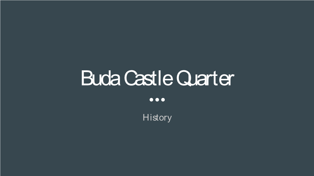 Buda Castle Quarter