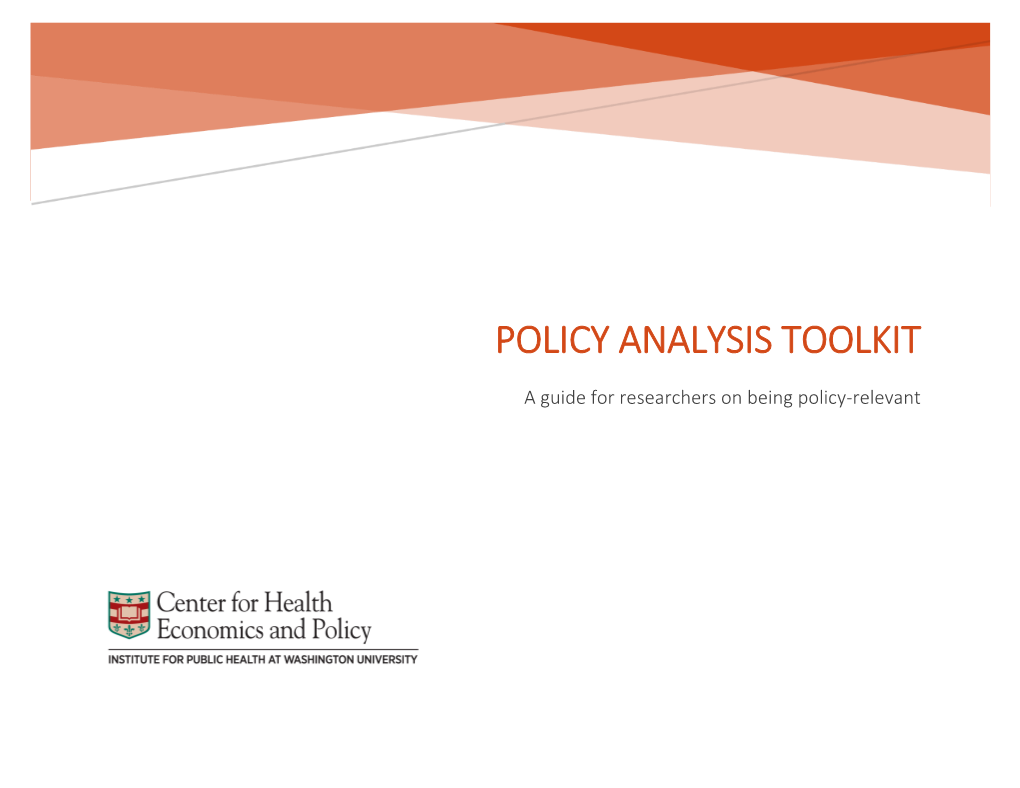 Policy Analysis Toolkit