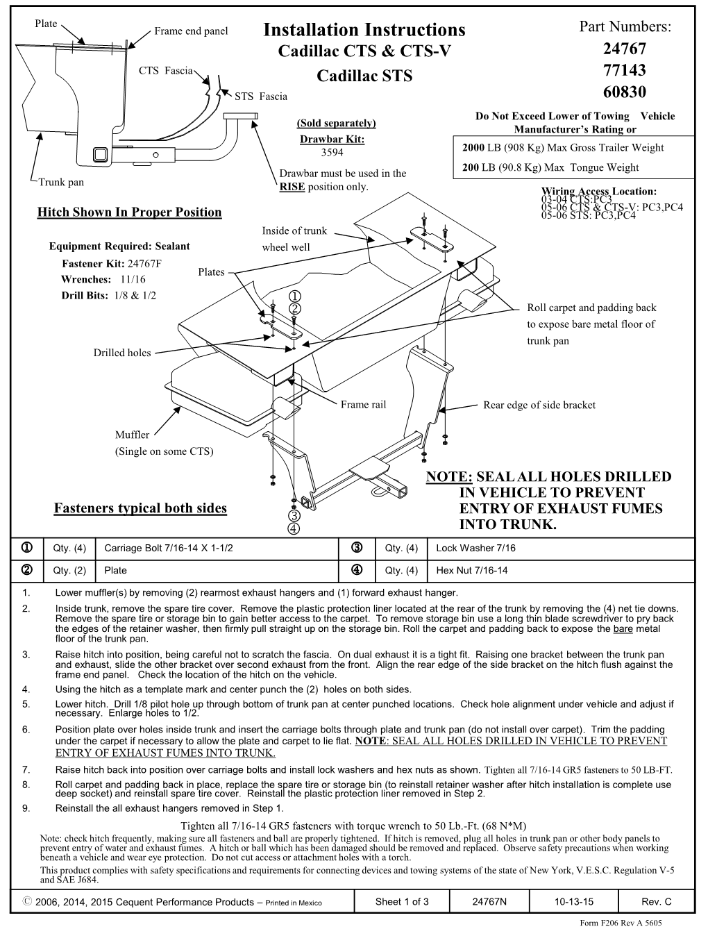 Installation Instructions