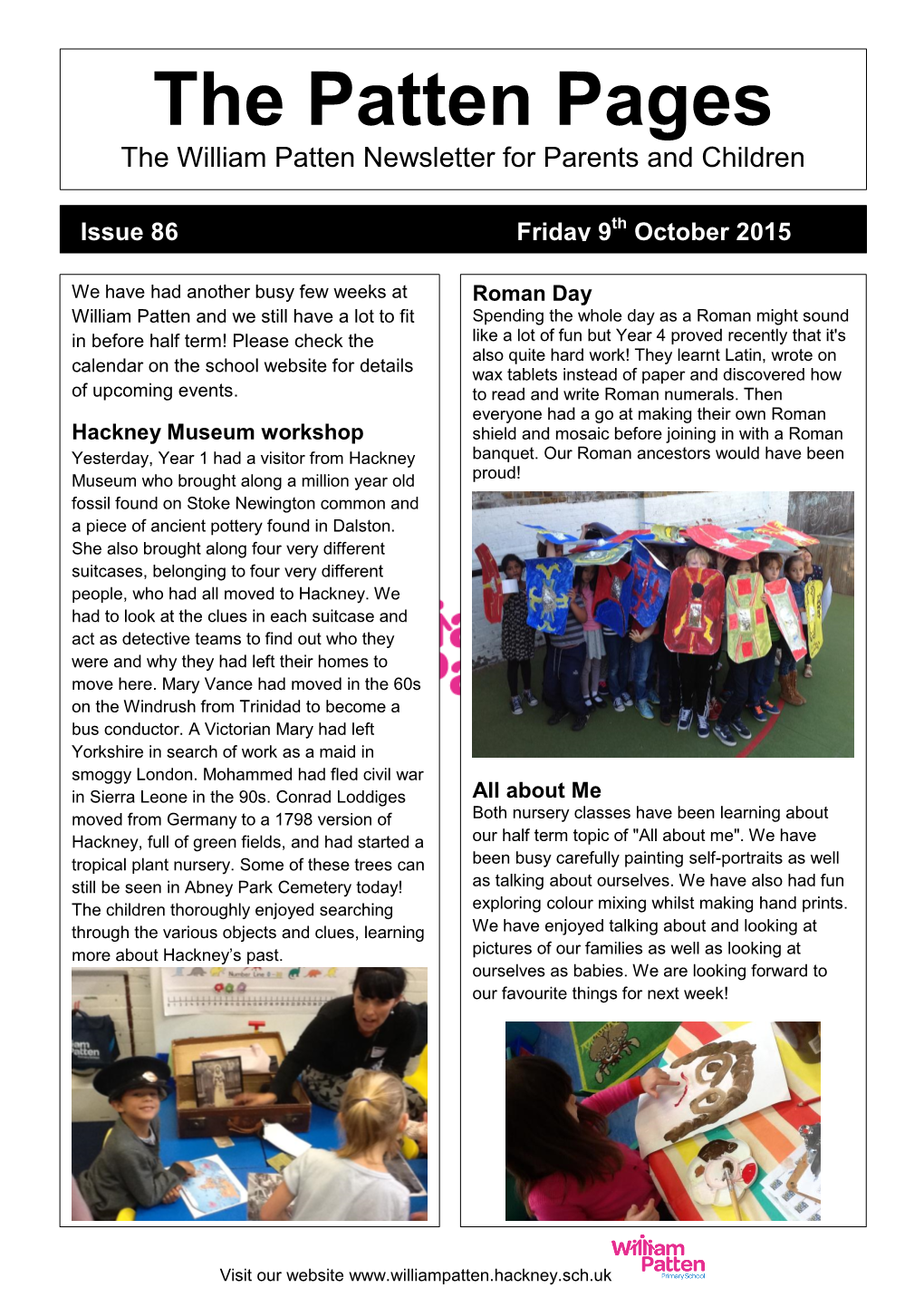 The Patten Pages the William Patten Newsletter for Parents and Children