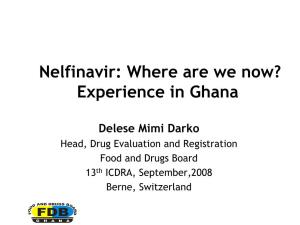 Nelfinavir Use in Ghana