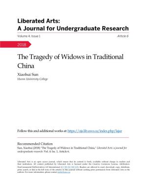 The Tragedy of Widows in Traditional China Xiaohui Sun Huron University College
