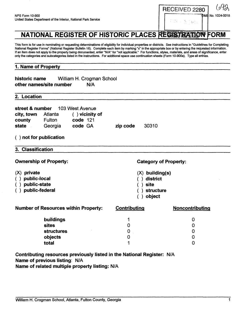 National Register of Historic Places Orm