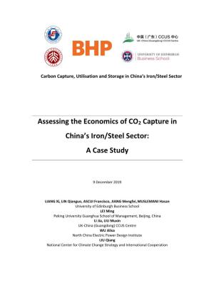 Assessing the Economics of CO2 Capture in China's Iron/Steel Sector