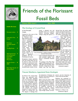 The Friends of the Florissant Fossil Beds