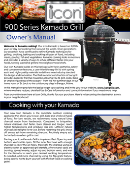 900 Series Kamado Grill Owner’S Manual