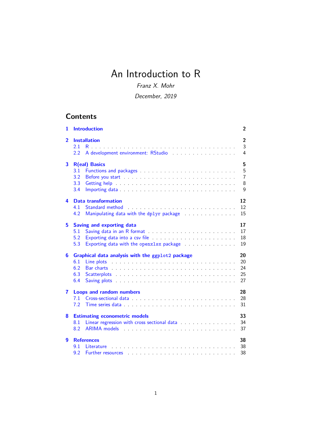 An Introduction to R Franz X