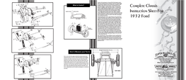 Complete Chassis Instruction Sheet for 1932 Ford