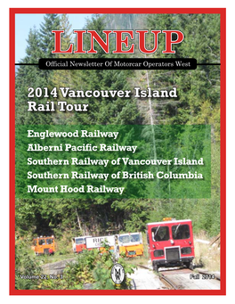 2014 Vancouver Island Rail Tour