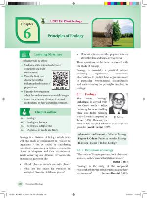 6 Principles of Ecology