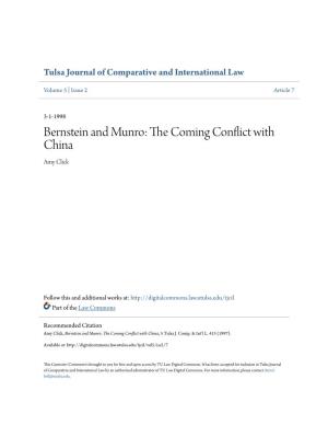 Bernstein and Munro: the Coming Conflict with China, 5 Tulsa J