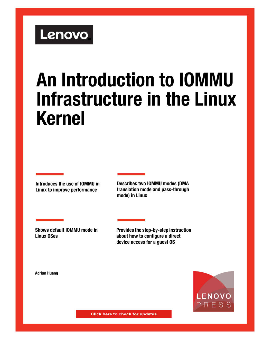 An Introduction to IOMMU Infrastructure in the Linux Kernel